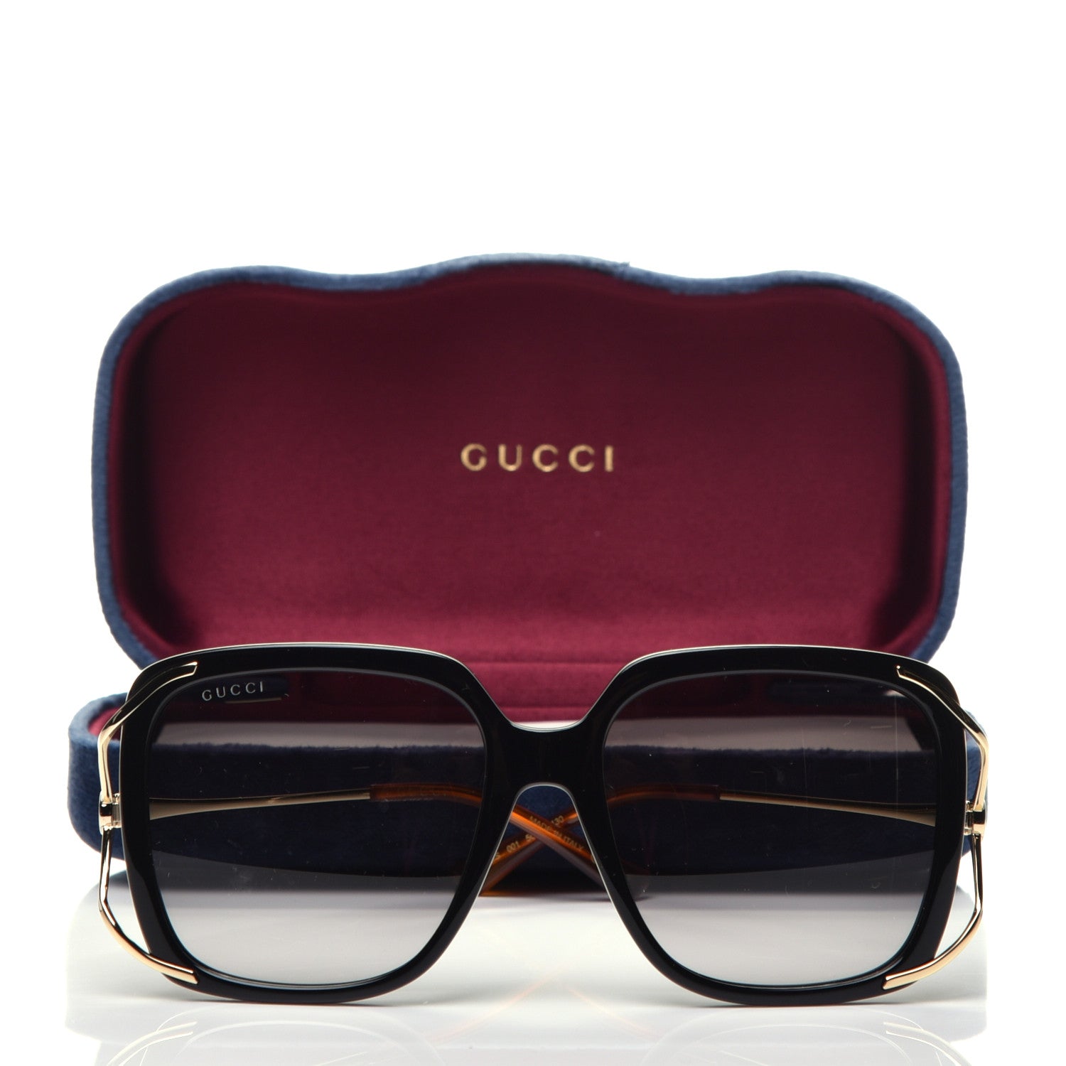 Gucci Acetate Butterfly Sunglasses GG0647S Black White 8 of 8