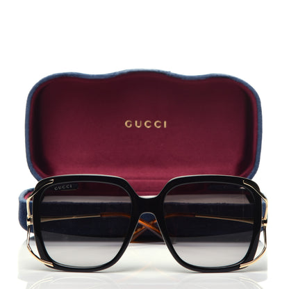 Gucci Acetate Butterfly Sunglasses GG0647S Black White 8 of 8