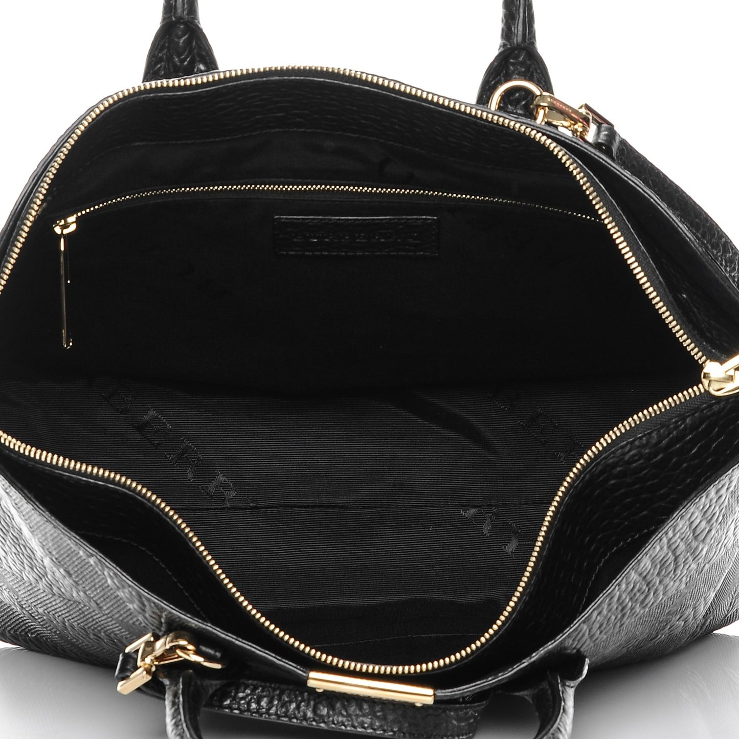 Heritage Grain Check Embossed Medium Dewsbury Tote Black