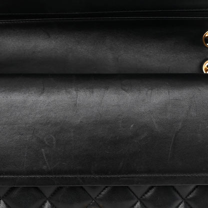 Chanel Lambskin Quilted Jumbo Double Flap Black 11 of 11