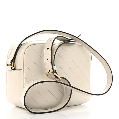 Gucci Sakai Be Green Calfskin Diagonal Stitched Small Blondie Shoulder Bag Mystic White 2 of 10