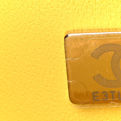 Chanel Caviar Quilted Small Double Flap Yellow 7 of 10
