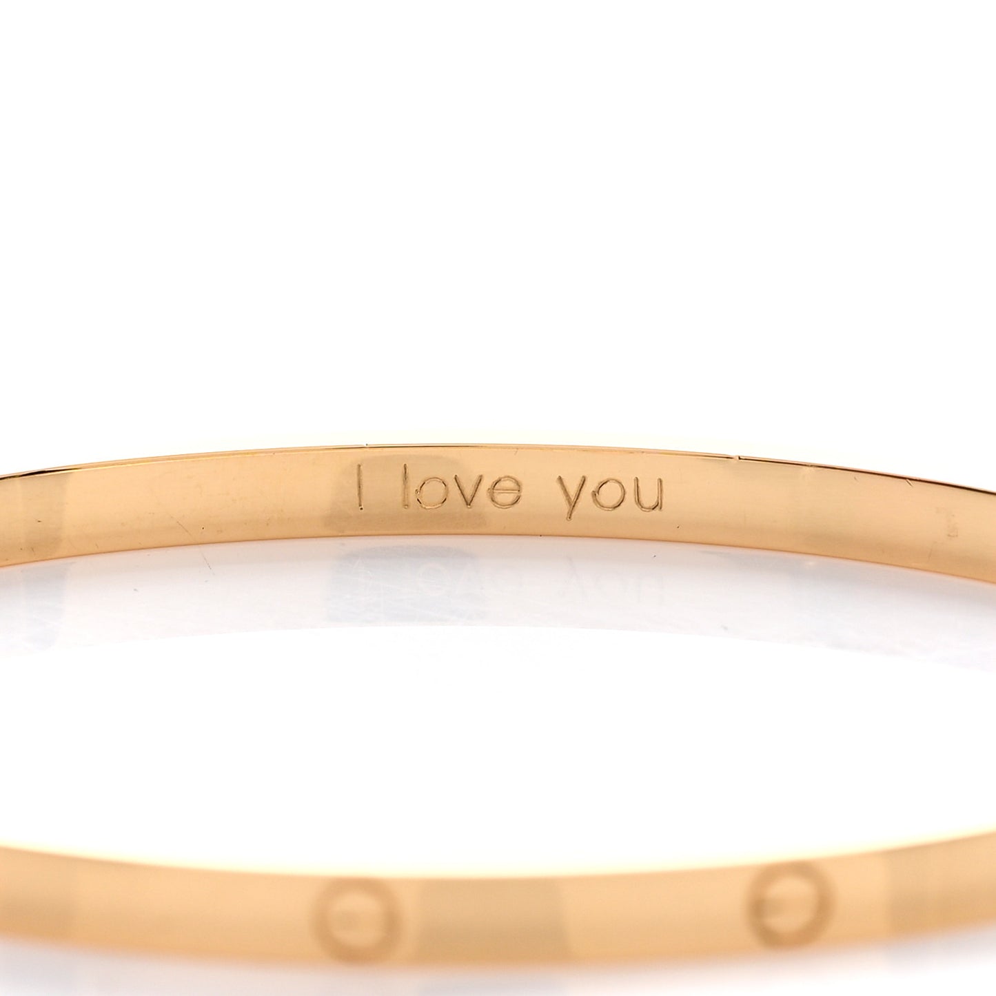 18K Yellow Gold Small LOVE Bracelet 17