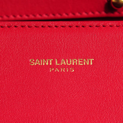 Saint Laurent Calfskin Mini Y Ligne Crossbody Pochette Bag Rouge Orient 6 of 9