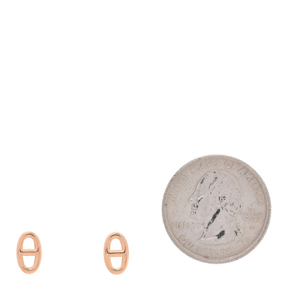 Hermes 18K Rose Gold TPM Farandole Stud Earrings 2 of 5