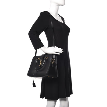 Saint Laurent Calfskin Monogram Baby Cabas Black 2 of 9