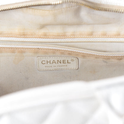 Chanel Caviar Quilted Large Bowler White 8 of 18