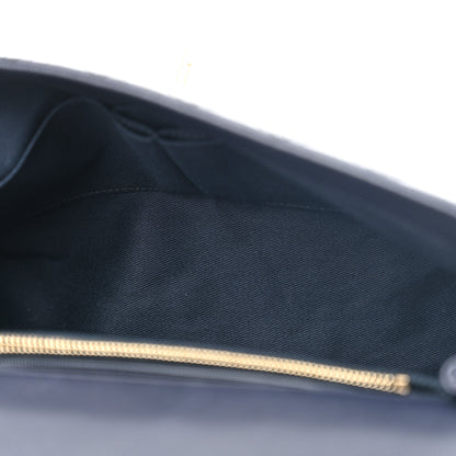 Chanel Caviar Quilted Medium Coco Handle Flap Navy Blue 5 of 10