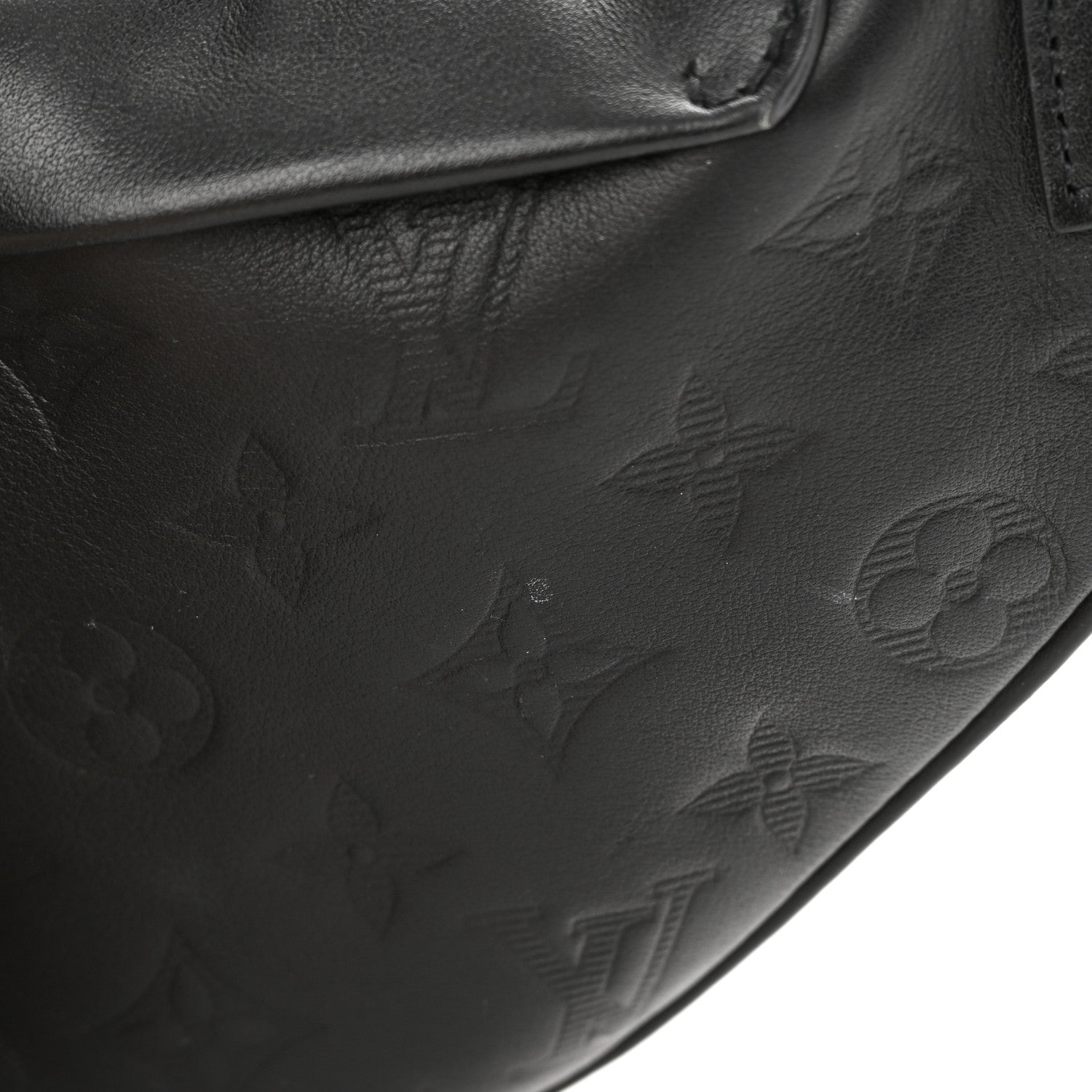 Louis Vuitton Calfskin Monogram Shadow Discovery Bumbag Black 11 of 12