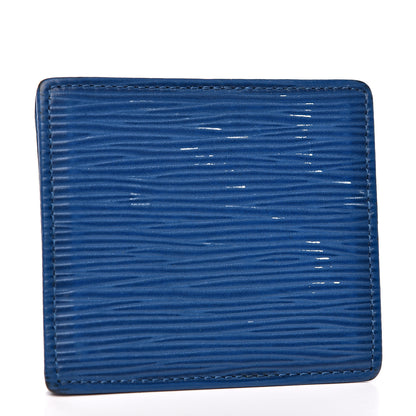 Louis Vuitton Epi Porte-Monnaie Boite Coin Purse Cyan 3 of 8