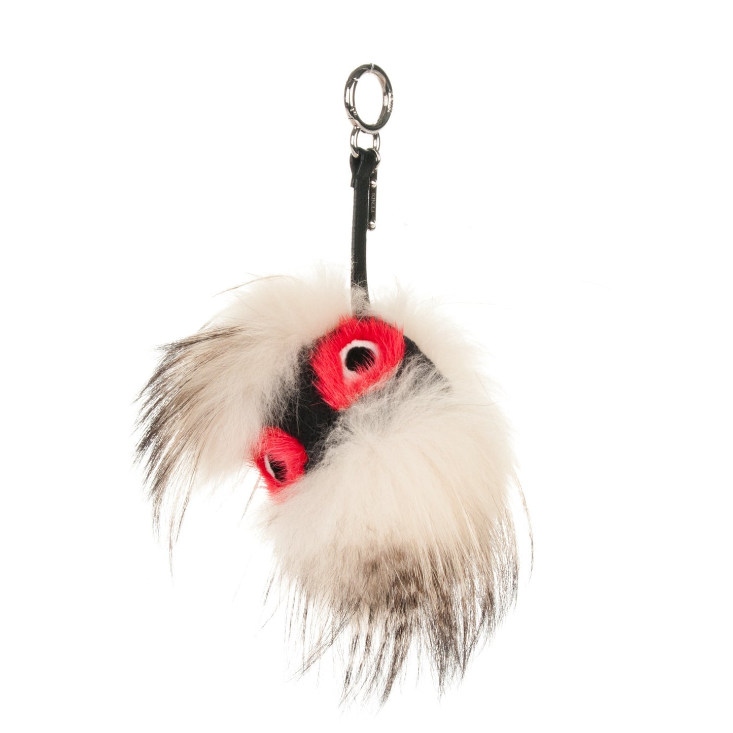 Mink Fox Rabbit Fur Vitello Flamingo Kurioso Monster Bag Bug Charm Beige Multicolor Black