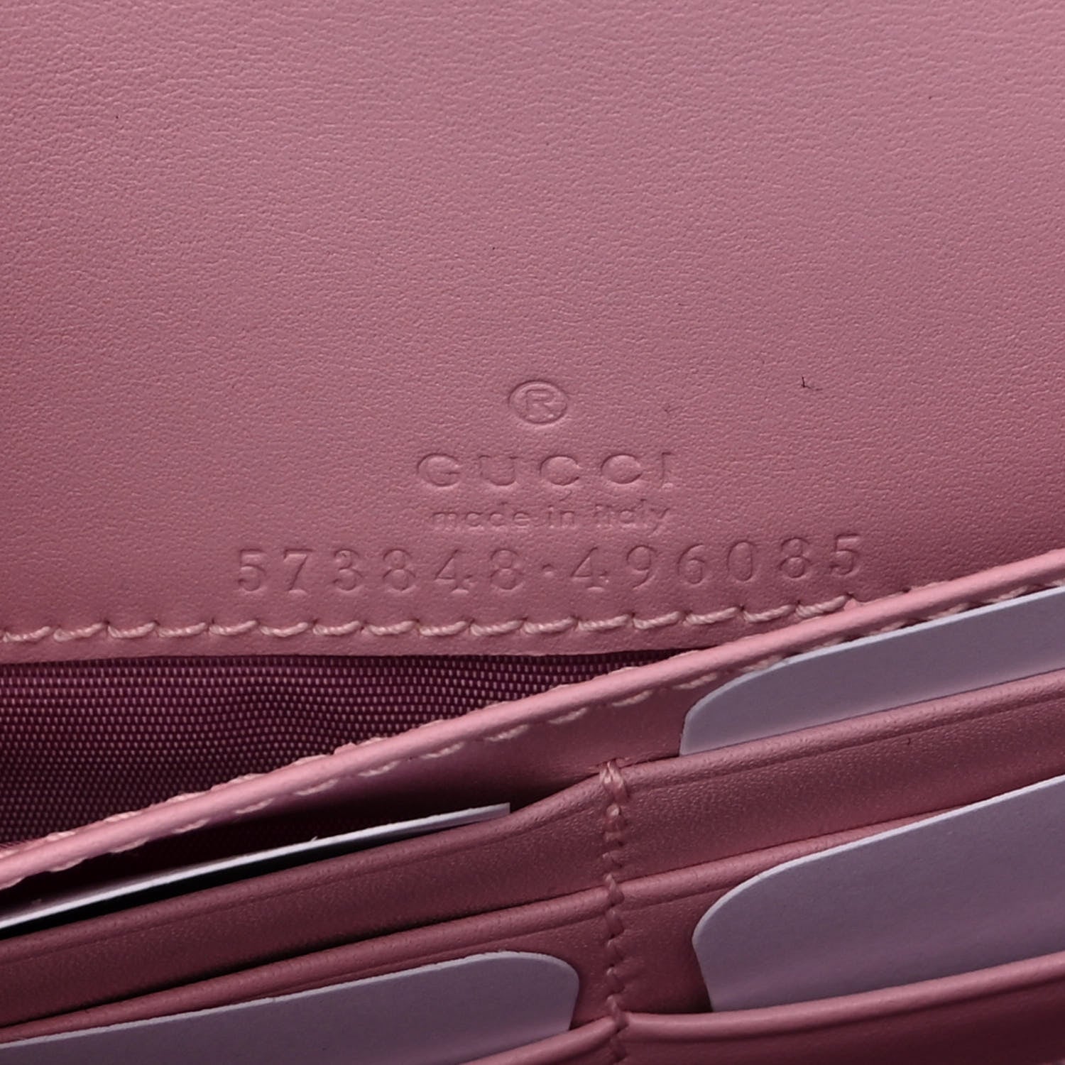 Gucci GG Supreme Monogram Strawberry Chain Wallet 6 of 10