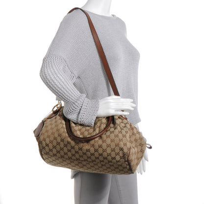 Gucci Monogram Medium Sukey Boston Light Brown 2 of 7