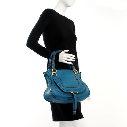 Chloe Calfskin Medium Marcie Satchel Laguna Blue 3 of 9