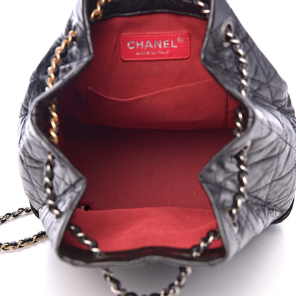 Chanel Aged Calfskin Quilted Small Gabrielle Backpack Black 5 of 12