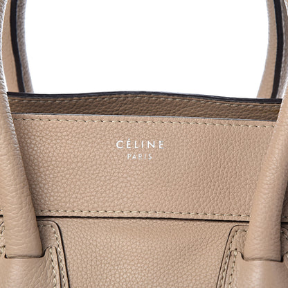 Celine Drummed Calfskin Mini Luggage Dune 12 of 12