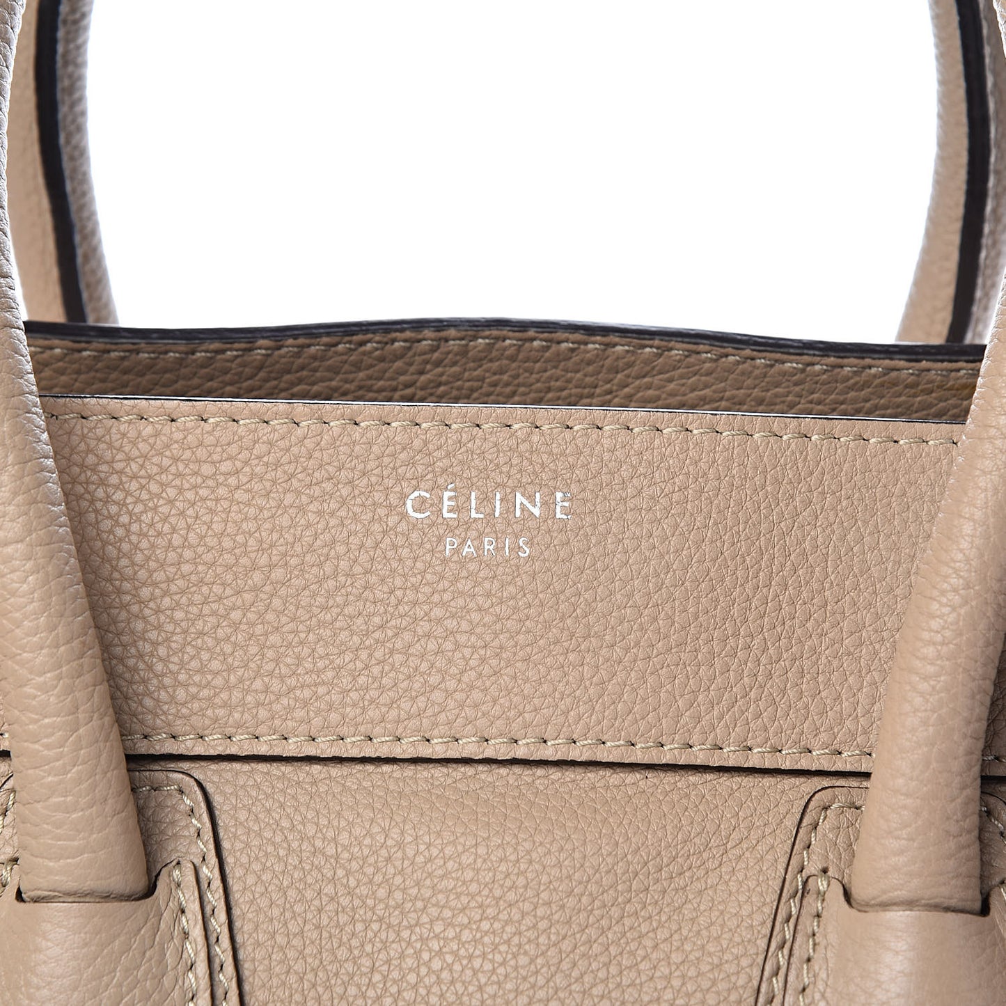 Drummed Calfskin Mini Luggage Dune