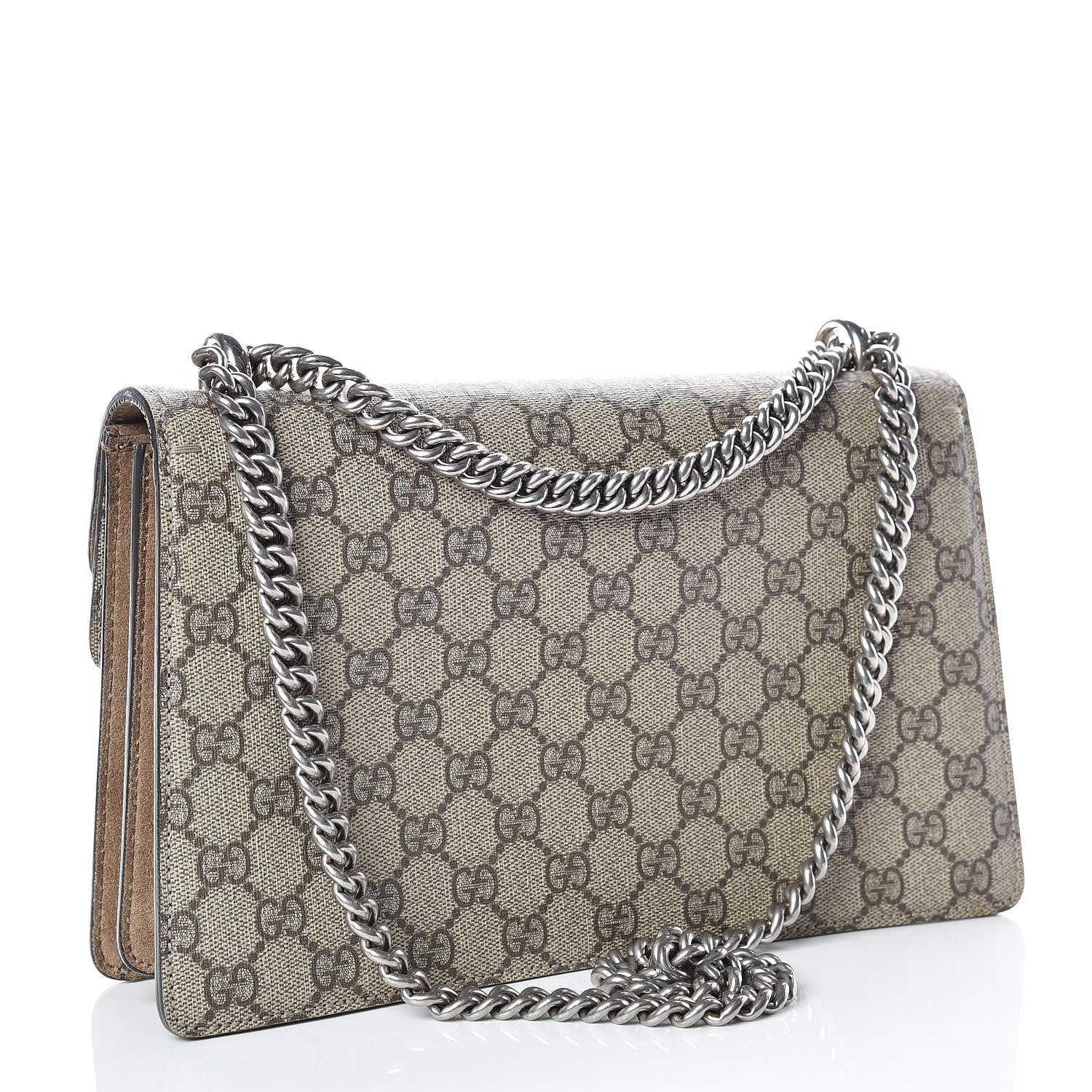 Gucci GG Supreme Monogram Small Dionysus Shoulder Bag Taupe 3 of 20