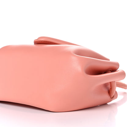 Bottega Veneta Lambskin Small Beak Triangle Flap Shoulder Bag Peachy Silver 8 of 8