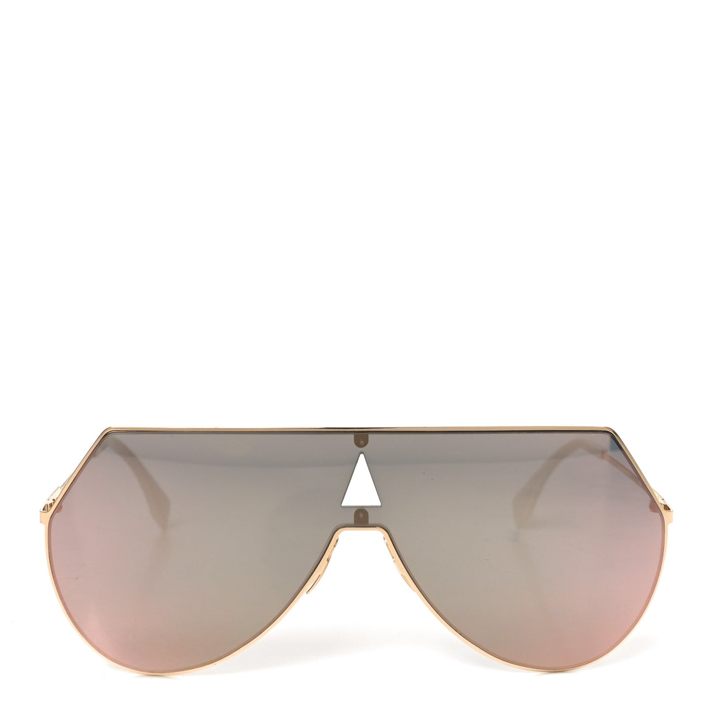 Metal Mirrored Eyeline Sunglasses FF 0193/S Black Rose Gold
