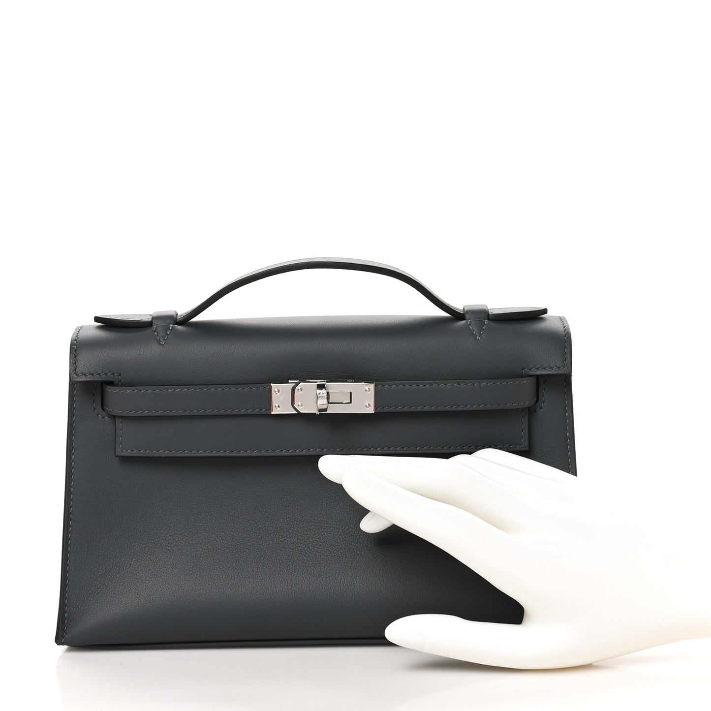 Swift Kelly Pochette Clutch Gris Misty