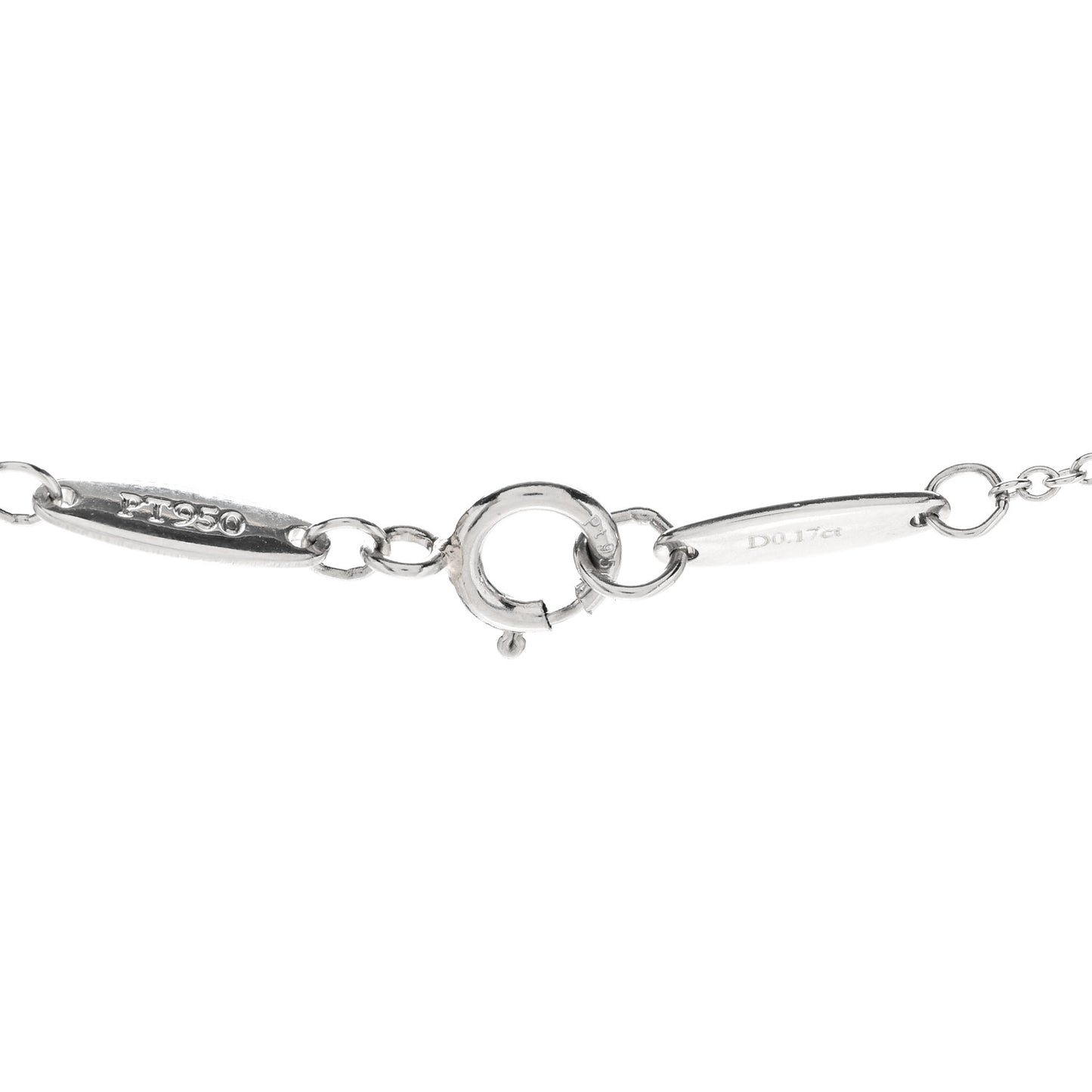 Platinum Diamond .17ct Elsa Peretti Diamonds By The Yard Pendant Necklace