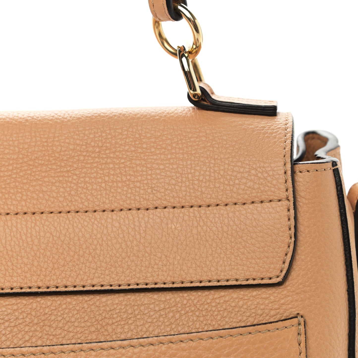 Calfskin Small Faye Day Shoulder Bag Blush Nude
