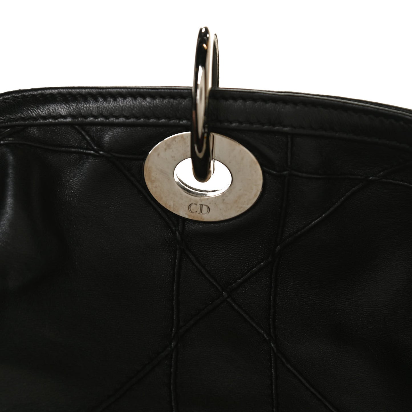 Lambskin Cannage Medium Granville Tote Black