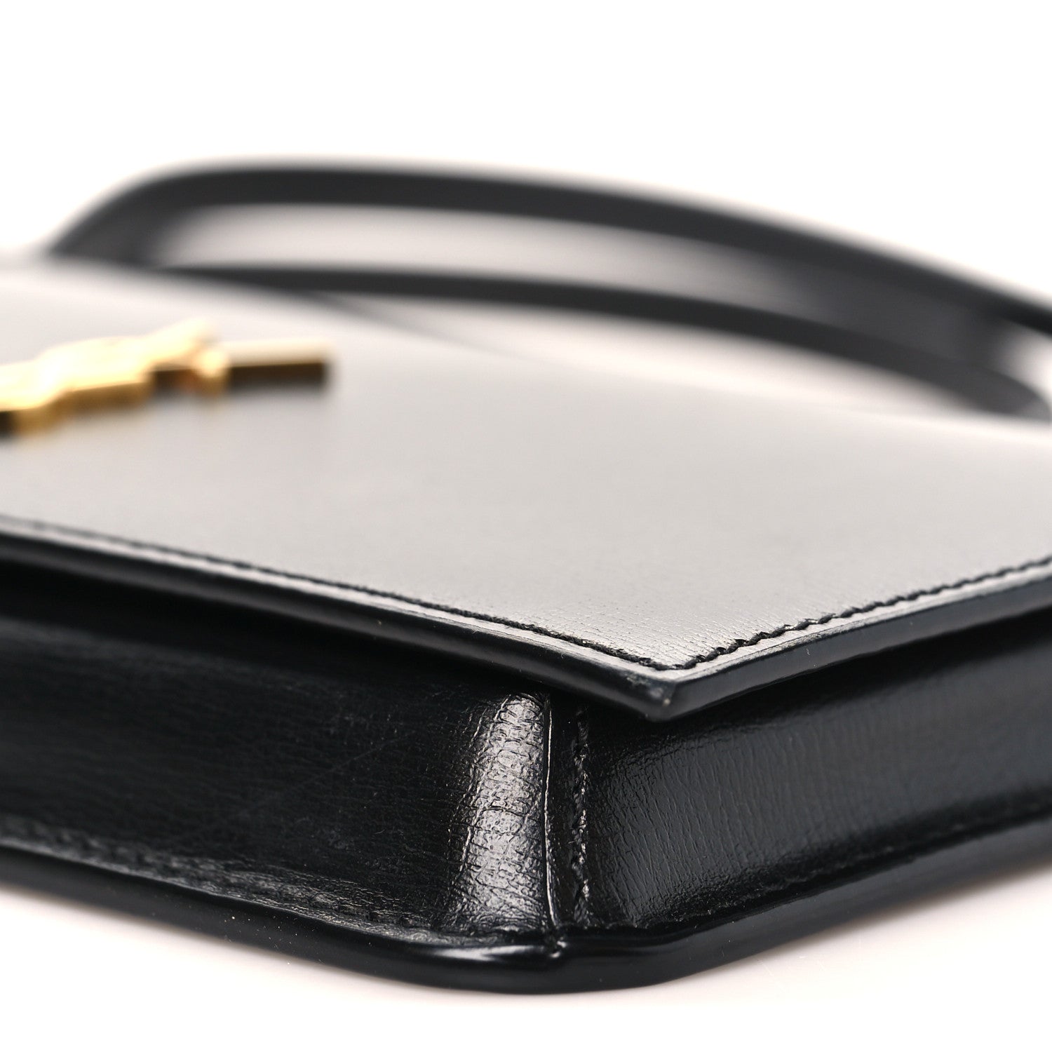 Saint Laurent Smooth Calfskin Monogram Phone Holder Crossbody Black 10 of 12
