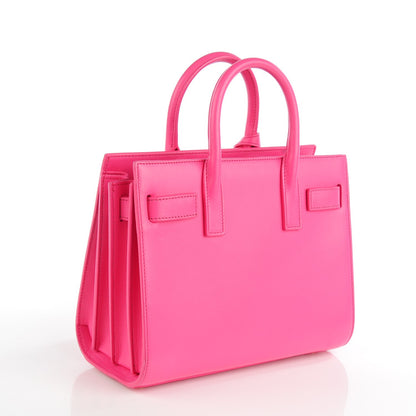 Saint Laurent Calfskin Nano Sac De Jour Lipstick Fuchsia 3 of 6