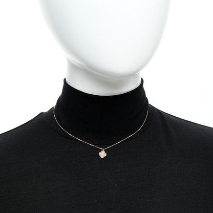 Van Cleef & Arpels 18K Rose Gold Carnelian Sweet Alhambra Pendant Necklace 2 of 6