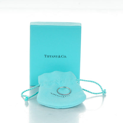 Tiffany 18K White Gold Iolite Metro Ring 7 5 of 5