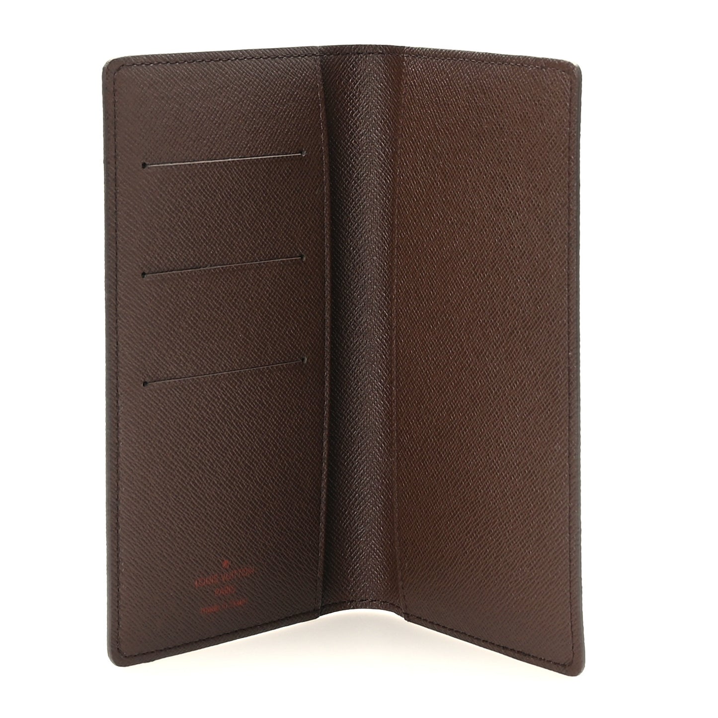 Damier Ebene Checkbook Cover Wallet