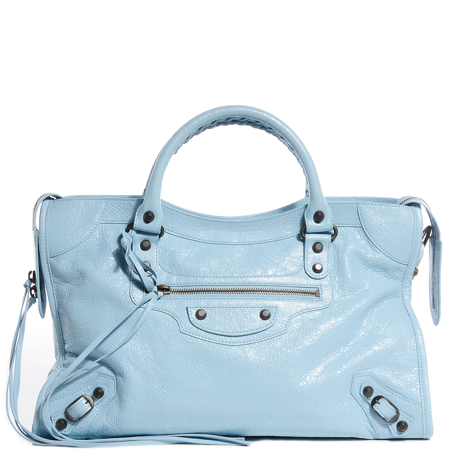 Balenciaga Agneau Classic Hardware City Bleu Dragee 1 of 17