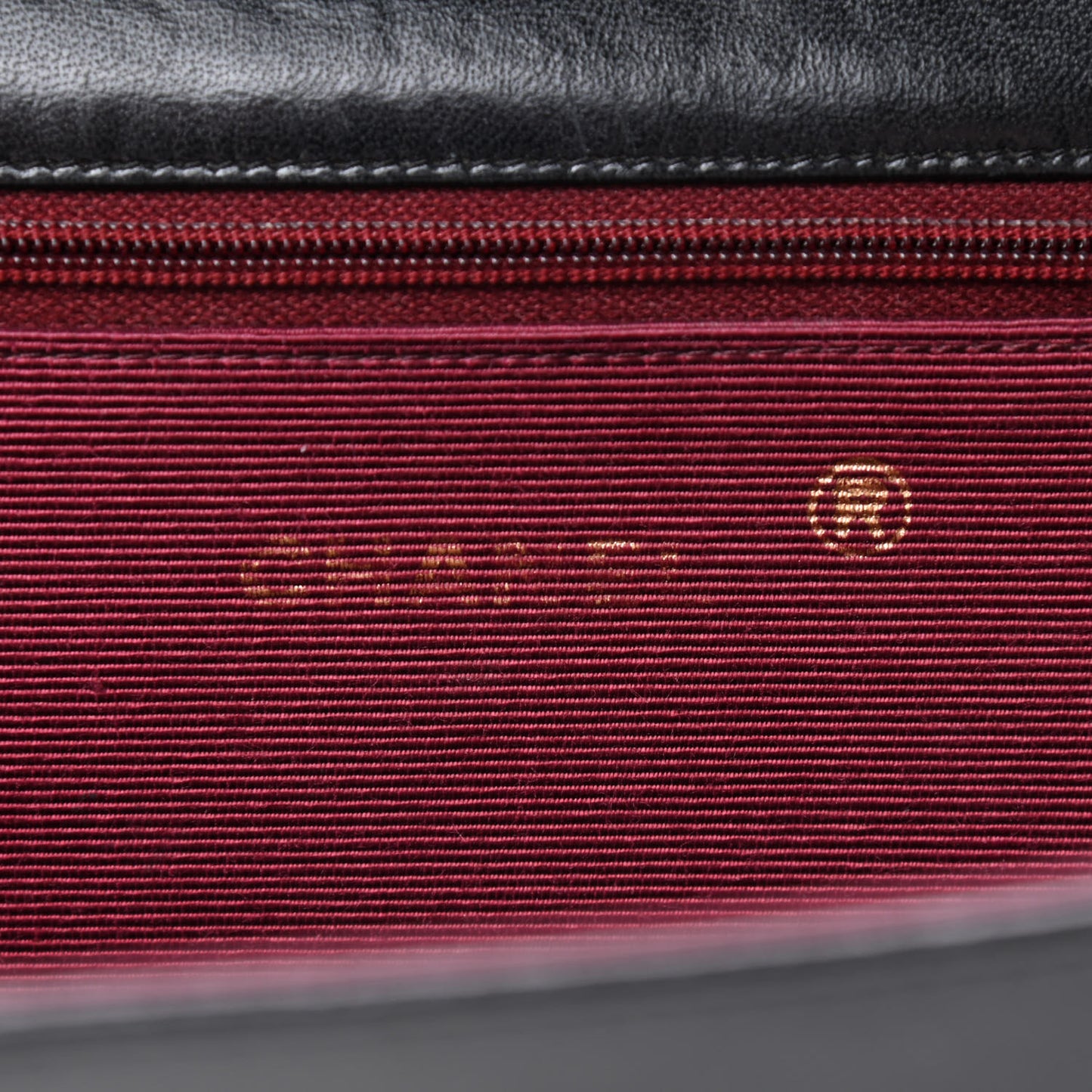 Lambskin Chevron Quilted Small Single Flap Black