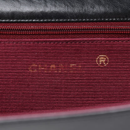 Chanel Lambskin Chevron Quilted Small Single Flap Black 8 of 9