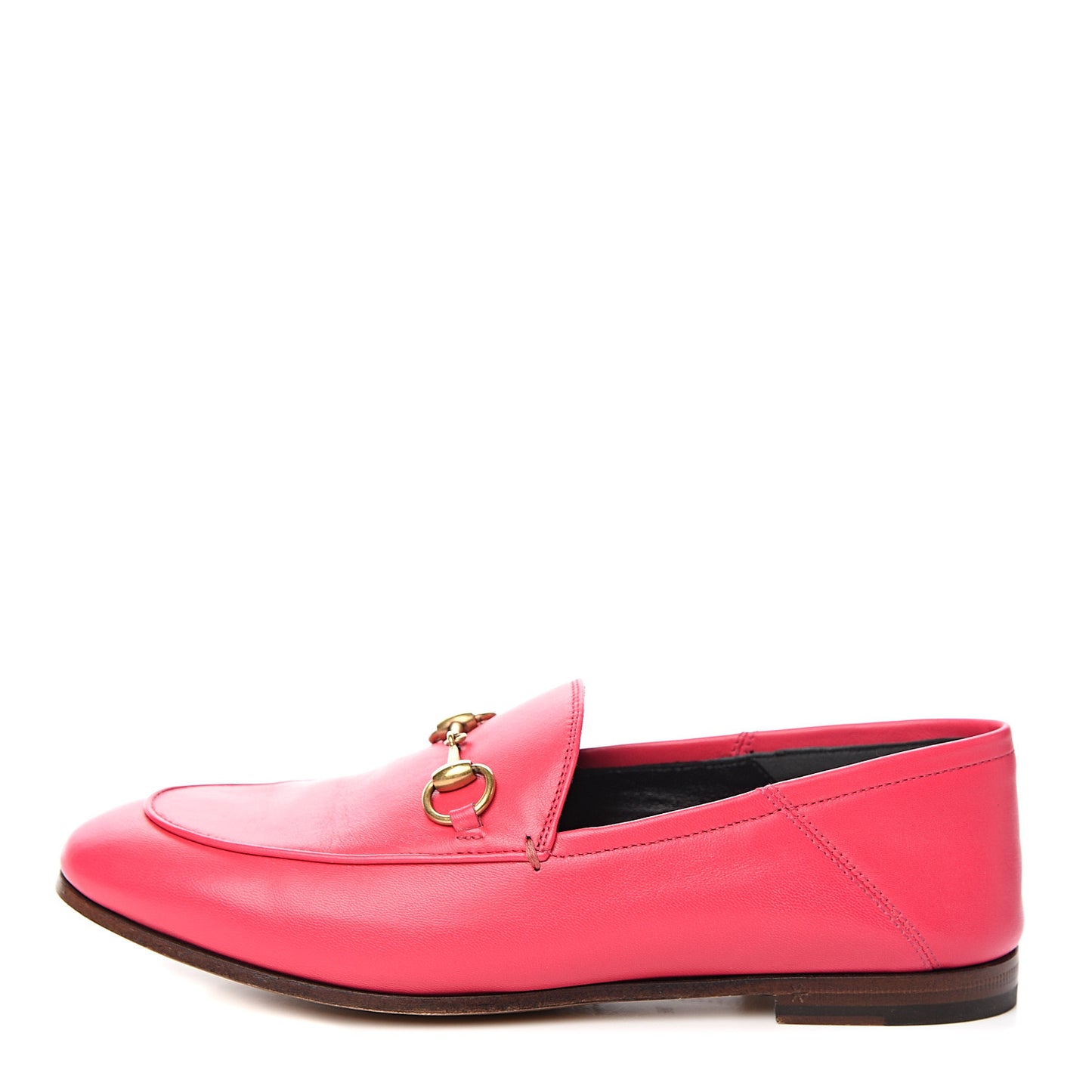 Lambskin Womens Brixton Horsebit Loafers 36 Hot Pink