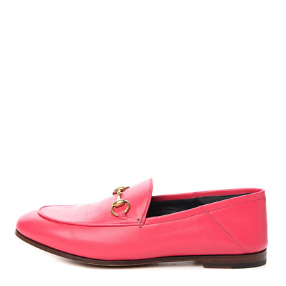 Gucci Lambskin Womens Brixton Horsebit Loafers 36 Hot Pink 1 of 10