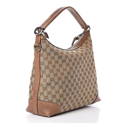 Gucci Monogram Old Libeccio Small Miss GG Hobo Beige Ebony Light Brown 3 of 13