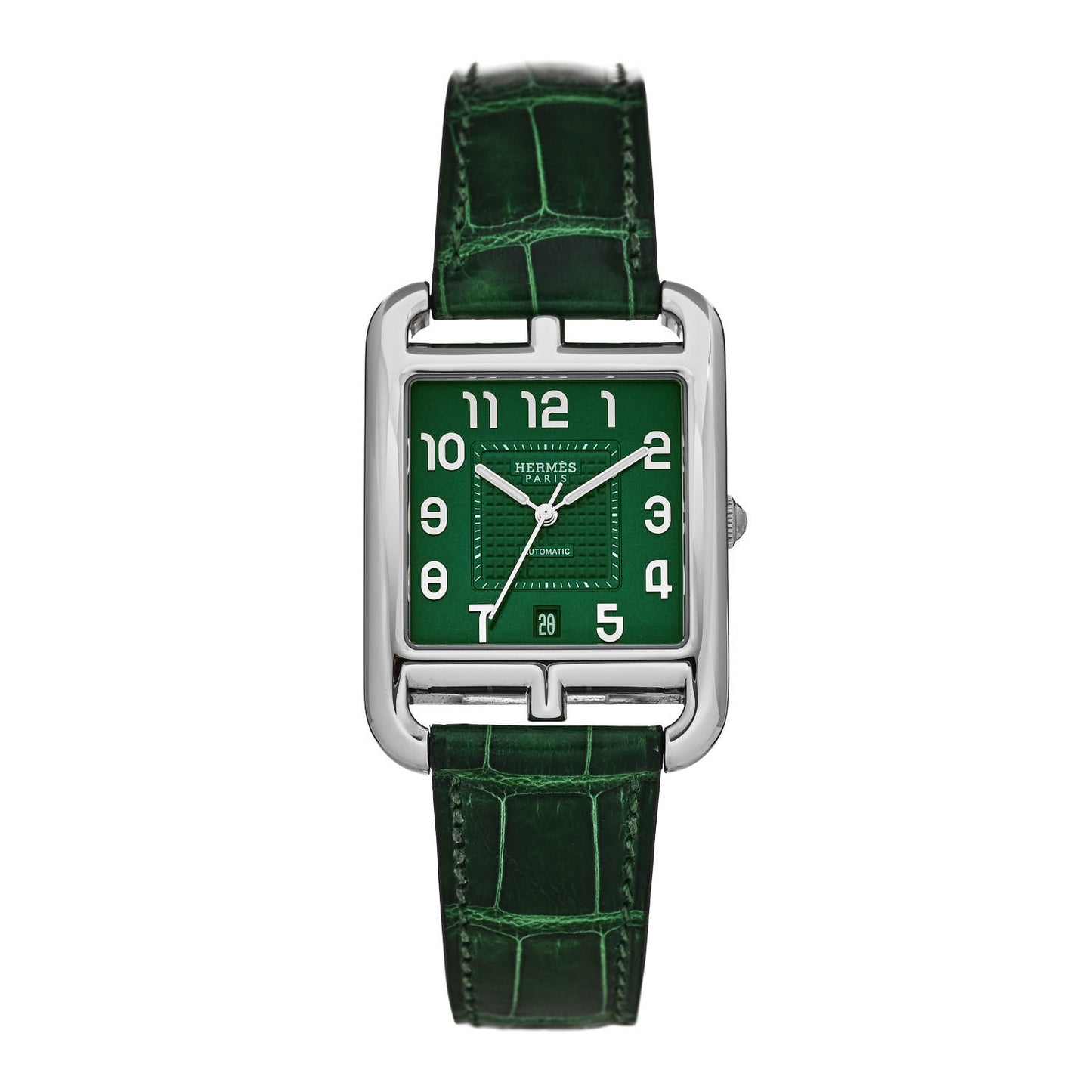 Stainless Steel Alligator 33mm Cape Cod Automatic Watch Vert Moyen