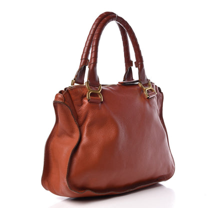 Chloe Calfskin Medium Marcie Satchel Red Bush 3 of 13