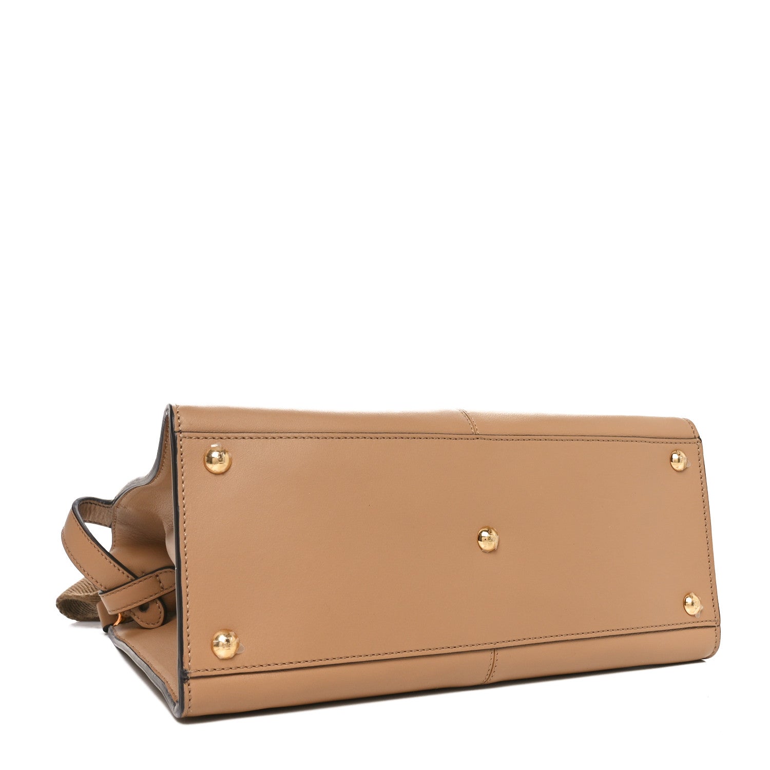 Fendi Vitello Seta Nabuck Pequin Medium Peekaboo X-Lite Cuoio Tabacco Moro 4 of 9