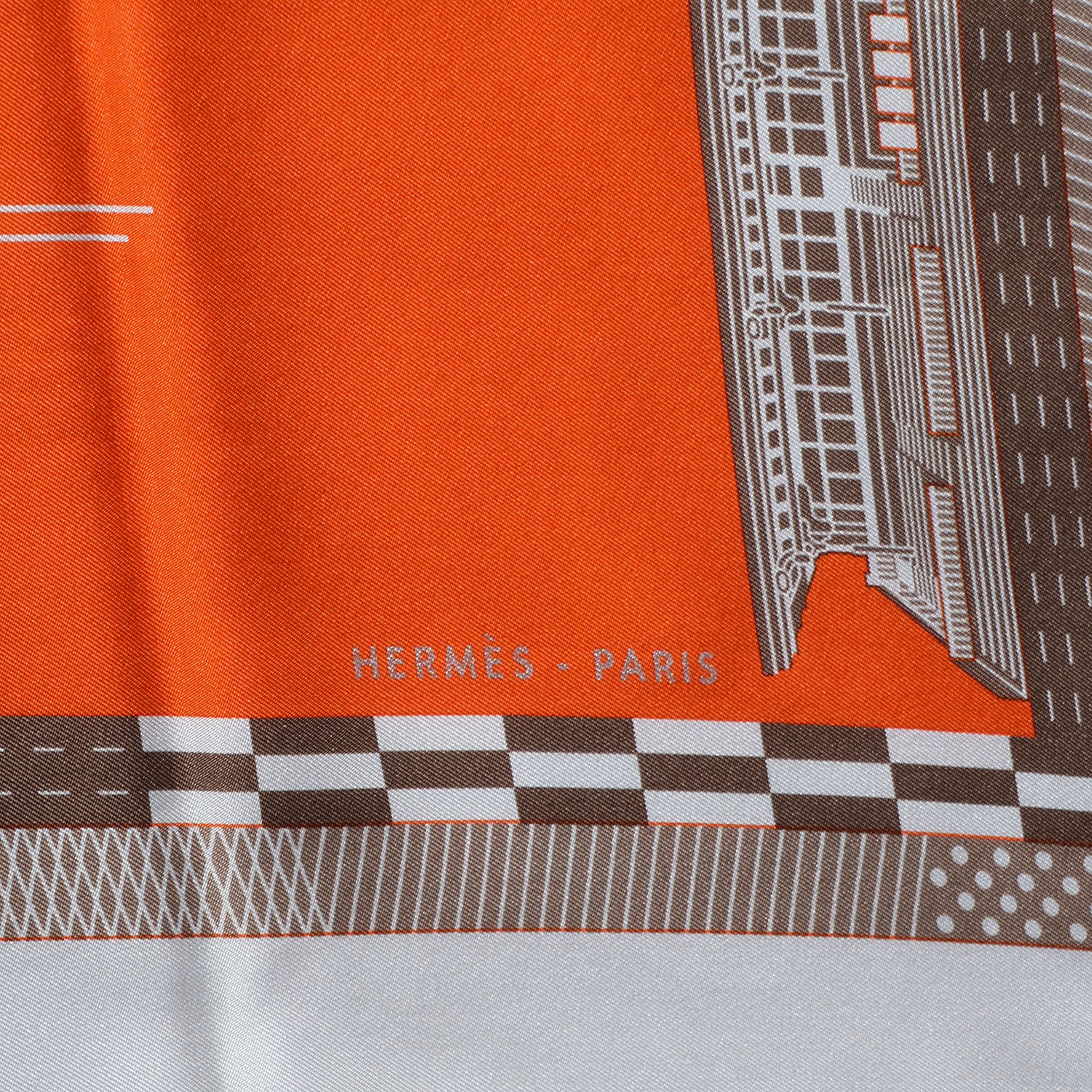 Hermes Silk Cheval De Courses Scarf 90 4 of 5