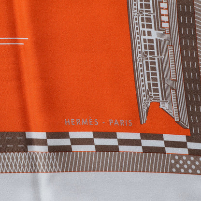 Hermes Silk Cheval De Courses Scarf 90 4 of 5