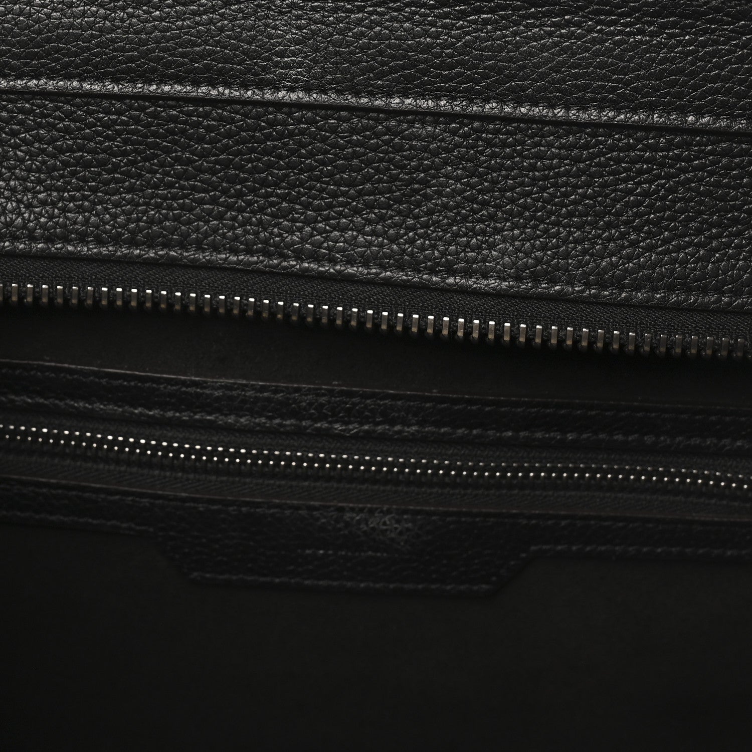Celine Drummed Calfskin Mini Luggage Black 7 of 10