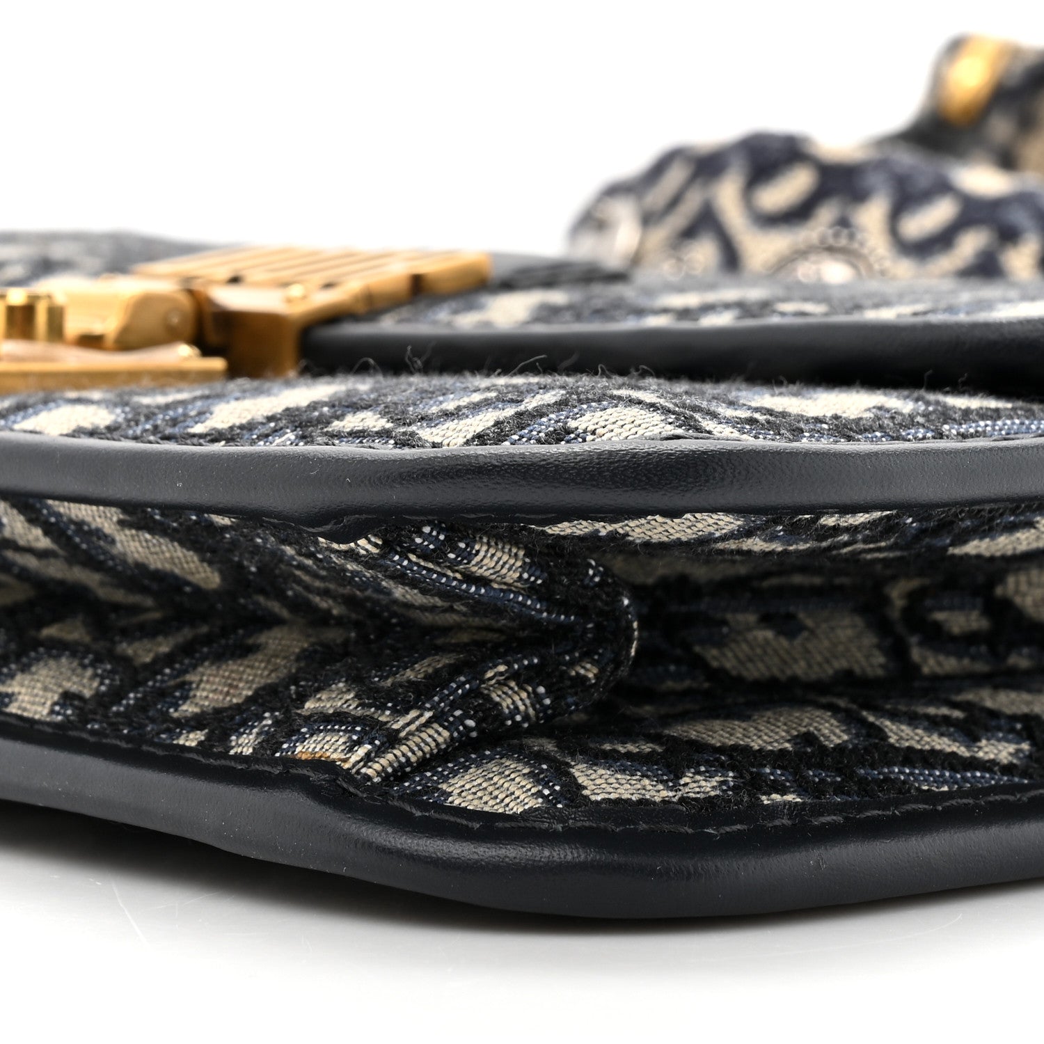 Christian Dior Oblique Small DiorAddict Flap Bag Navy Blue 8 of 9
