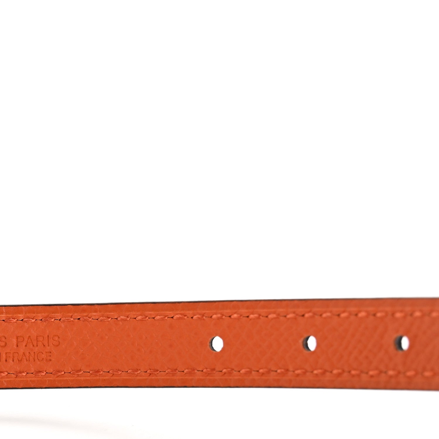Hermes Swift Epsom 13mm Gamma Belt 80 32 Black Orange 5 of 6
