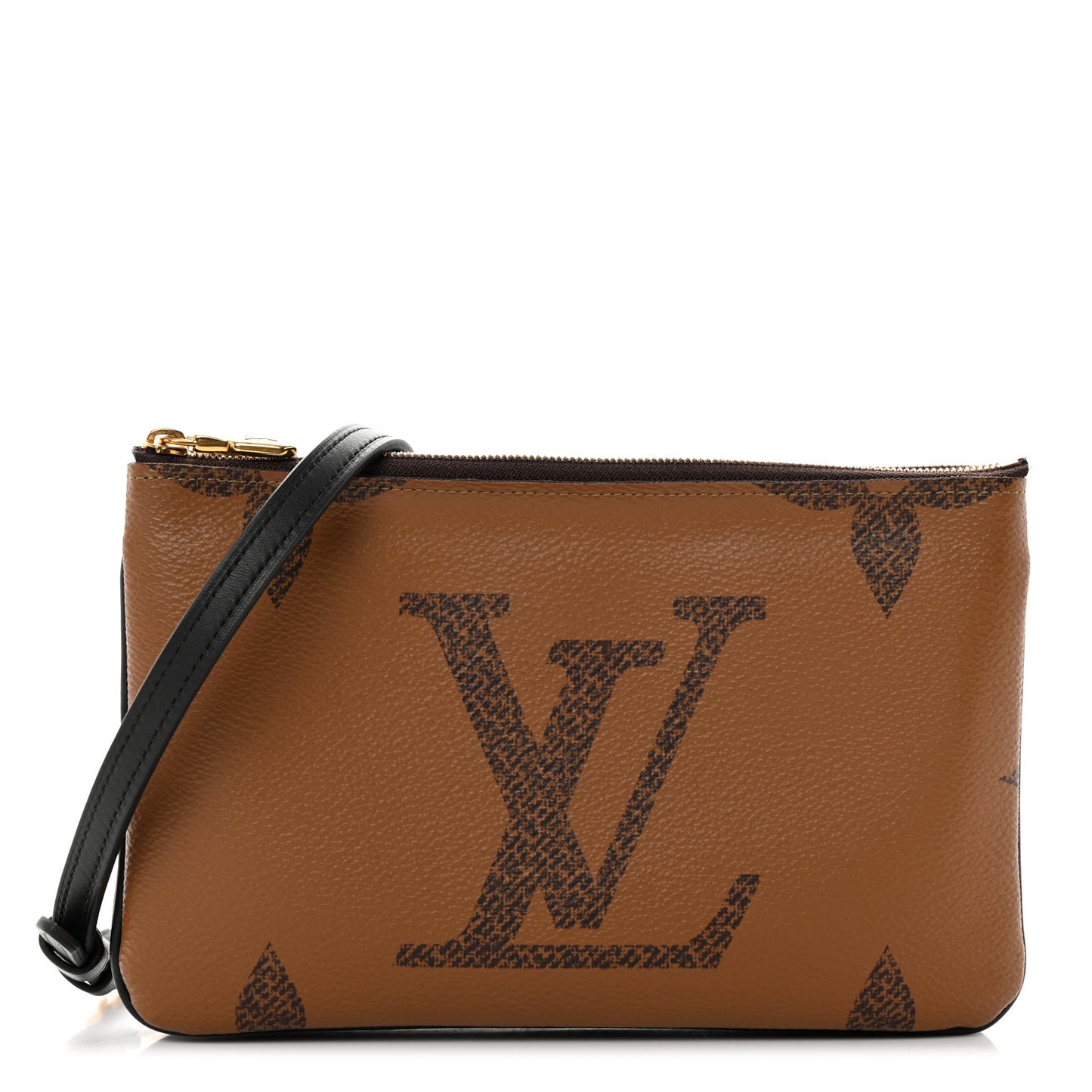 Reverse Monogram Giant Double Zip Pochette