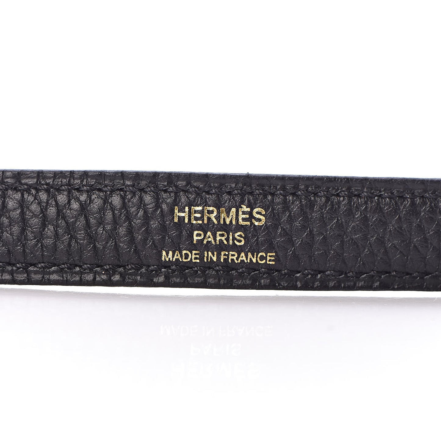 Togo Kelly Horseshoe Sellier 32 Black Vert Fonce