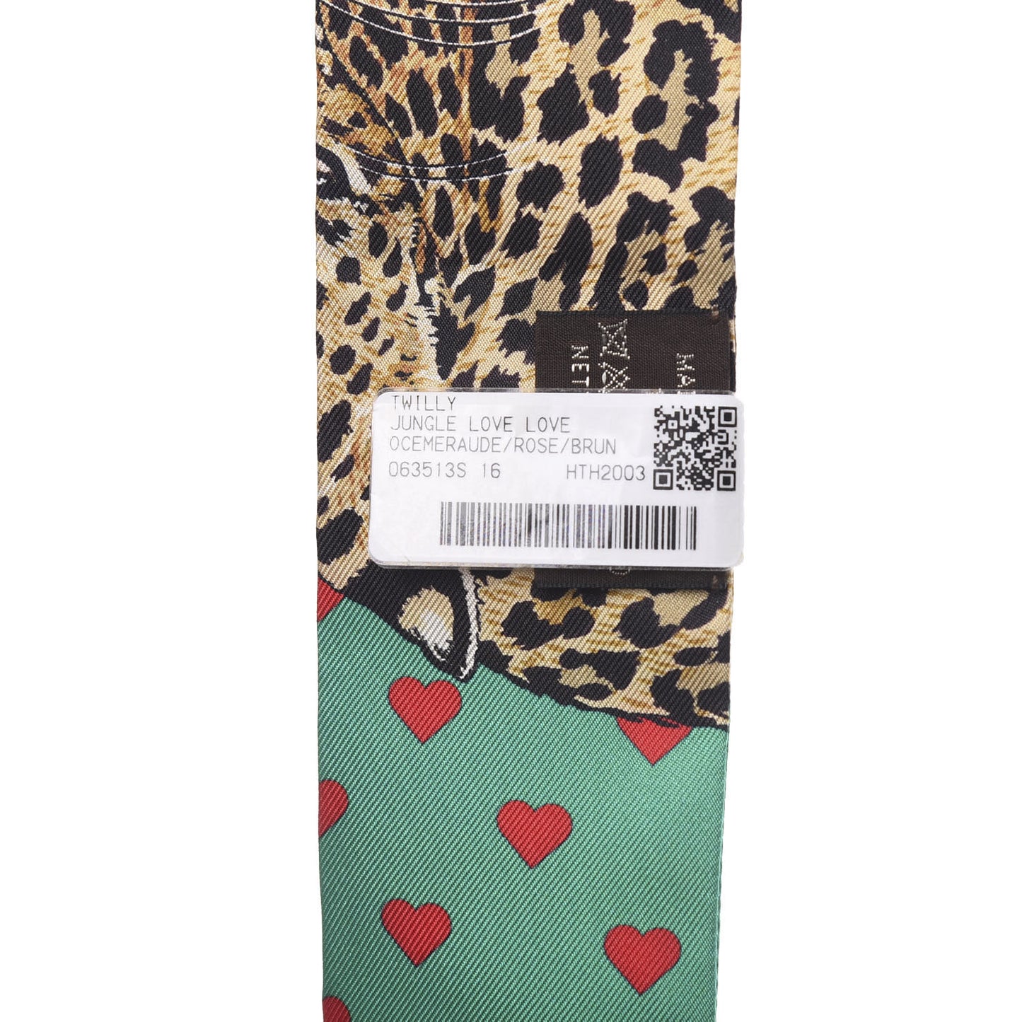 Silk Jungle Love Love Twilly Emeraude Rose Brun